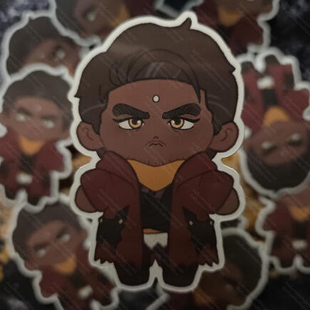3" Doll Gaius Glossy Vinyl Sticker